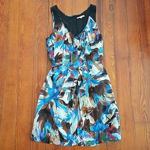 Broadway & Broome Silk Watercolor Dress